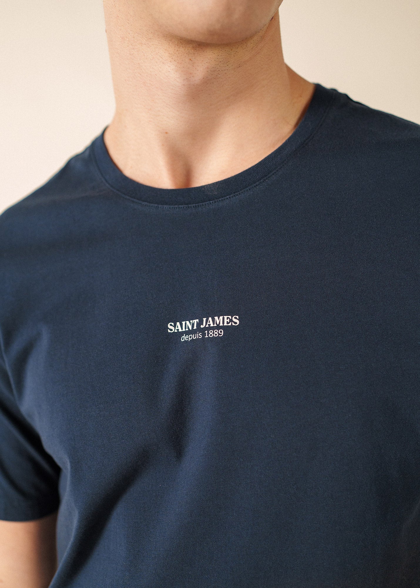 ARSENE Cotton T-Shirt (NAVY)