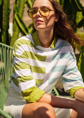 ESTELLE Graphic Striped T-Shirt (ACCALMIE)