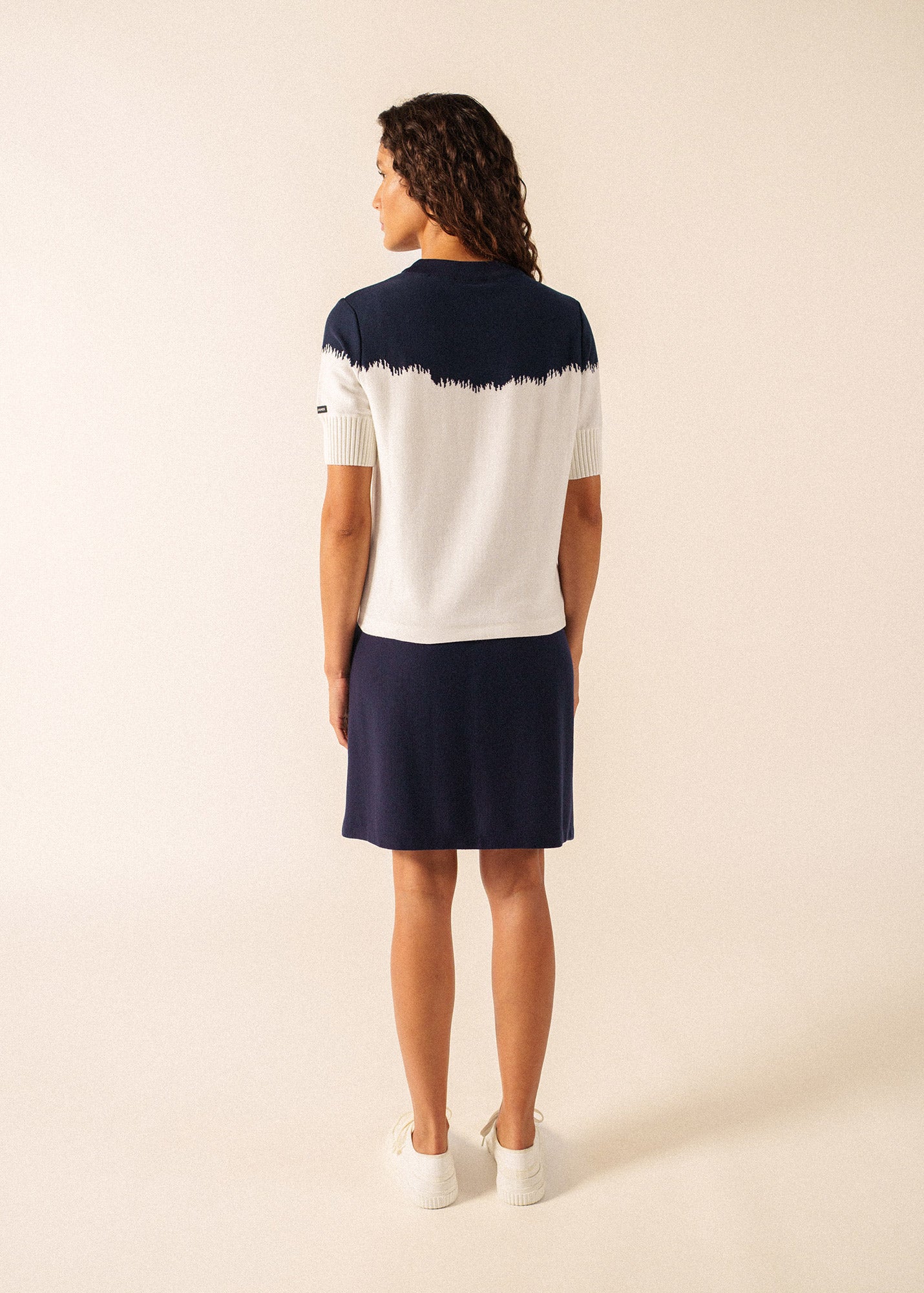 NICOSIE Sweater x Isabelle Ballu (IVORY / NAVY)