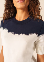 NICOSIE Sweater x Isabelle Ballu (IVORY / NAVY)