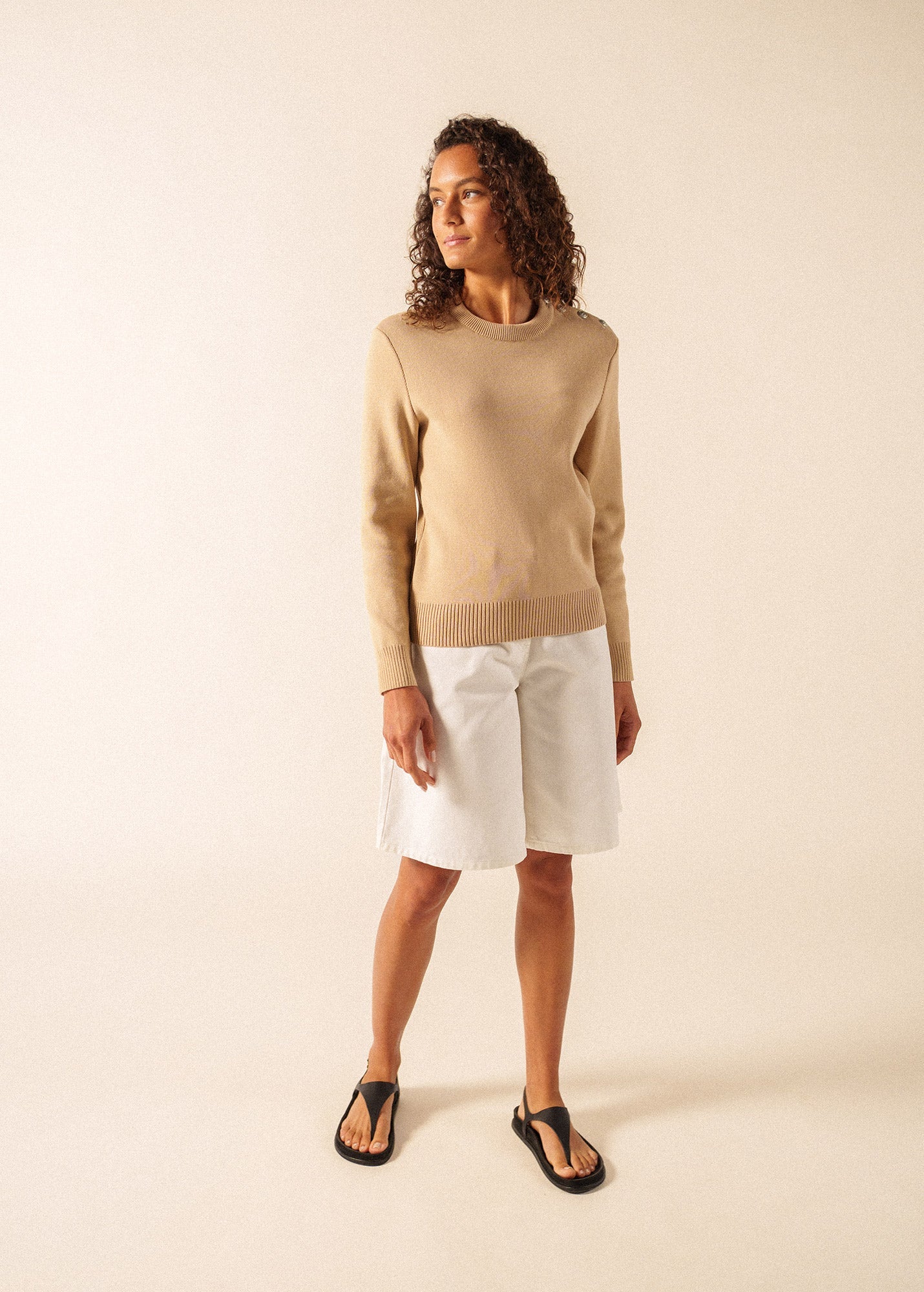 CANCALE Cotton Sweater (SAIL CANVAS)