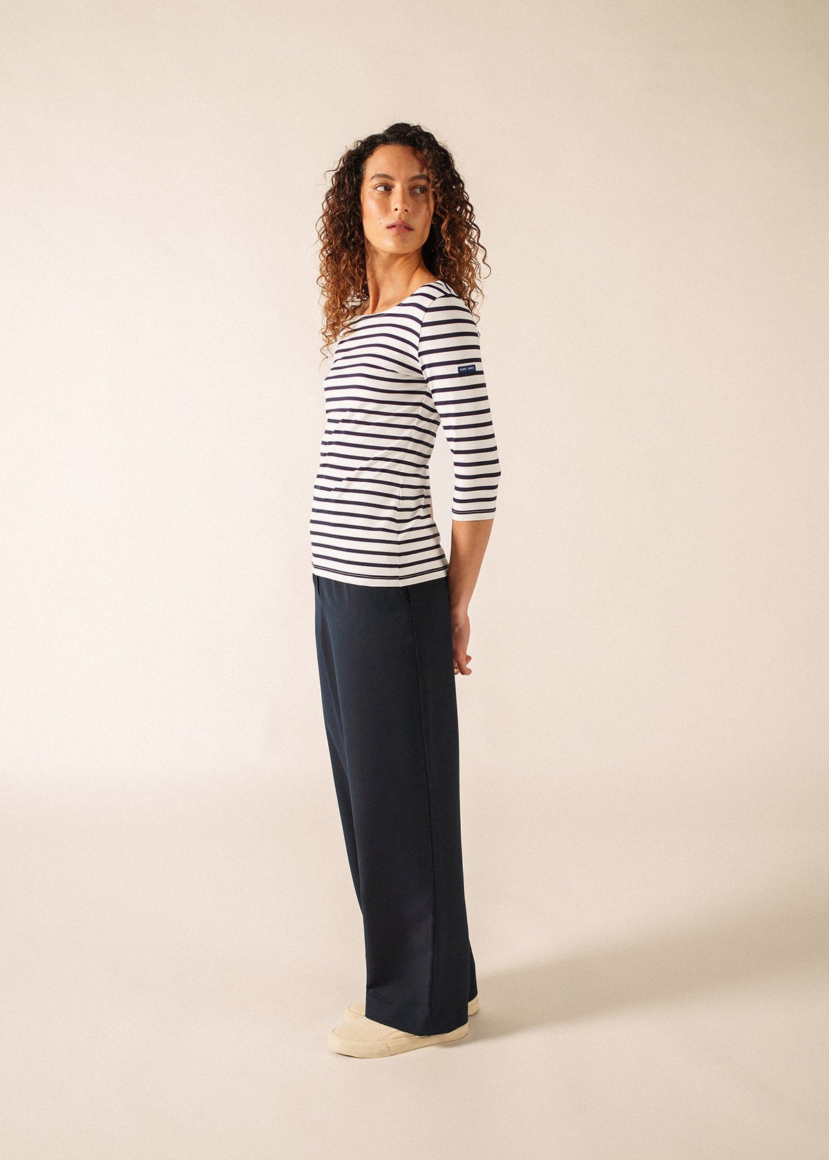 GARDE-COTE III Anti UV Top (WHITE / NAVY)