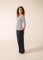 GARDE-COTE III Anti UV Top (WHITE / NAVY)