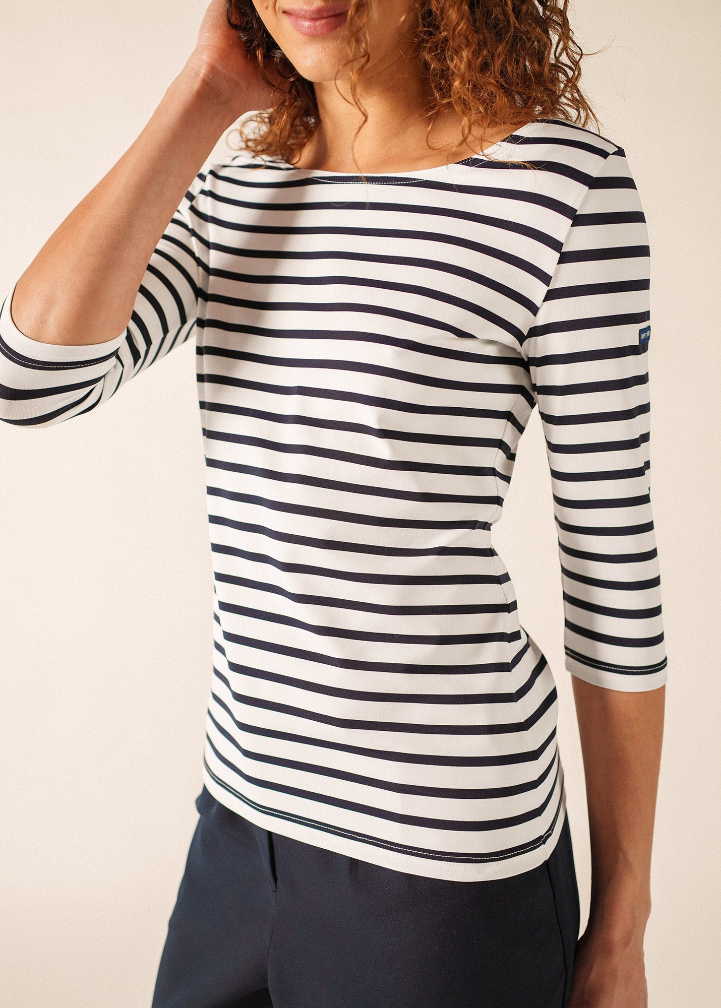 GARDE-COTE III Anti UV Top (WHITE / NAVY)