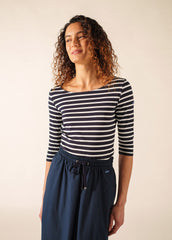 GARDE-COTE III Anti UV Top (NAVY / WHITE)