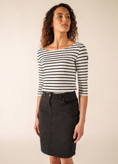 GARDE-COTE III Anti UV Top (WHITE / BLACK)