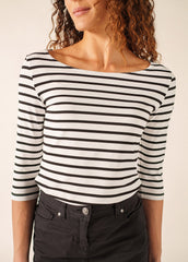 GARDE-COTE III Anti UV Top (WHITE / BLACK)