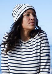 CARTIER Nautical Beanie (IVORY / NAVY)