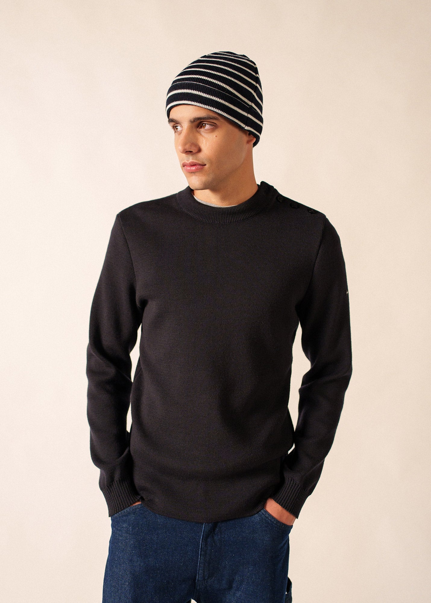 CARTIER Nautical Beanie (NAVY / IVORY)