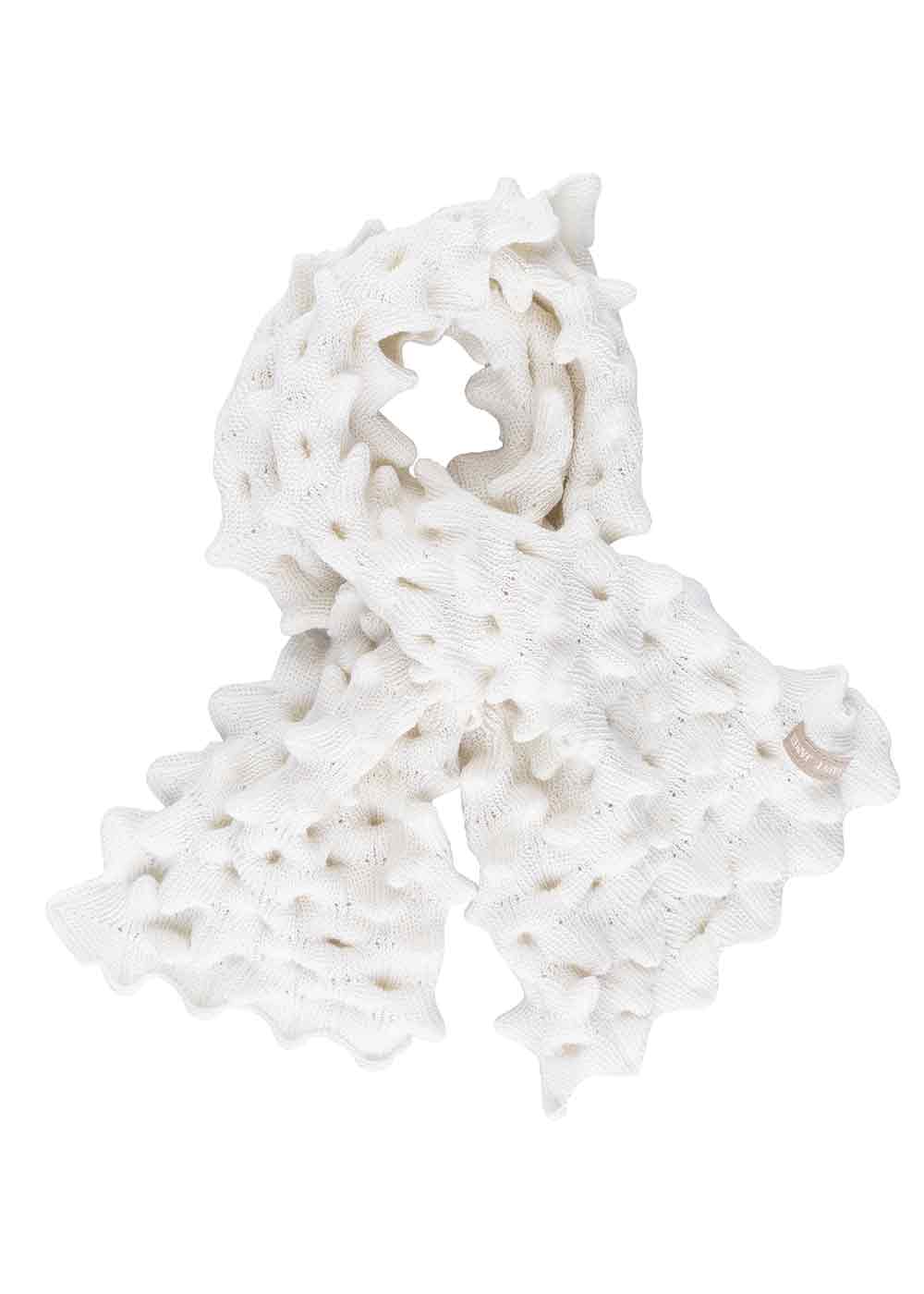 ALVEOLE Fancy Knit Scarf (IVORY)