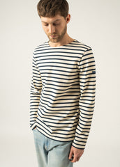 MERIDIEN MODERNE Breton Shirt (ECRU / NAVY)