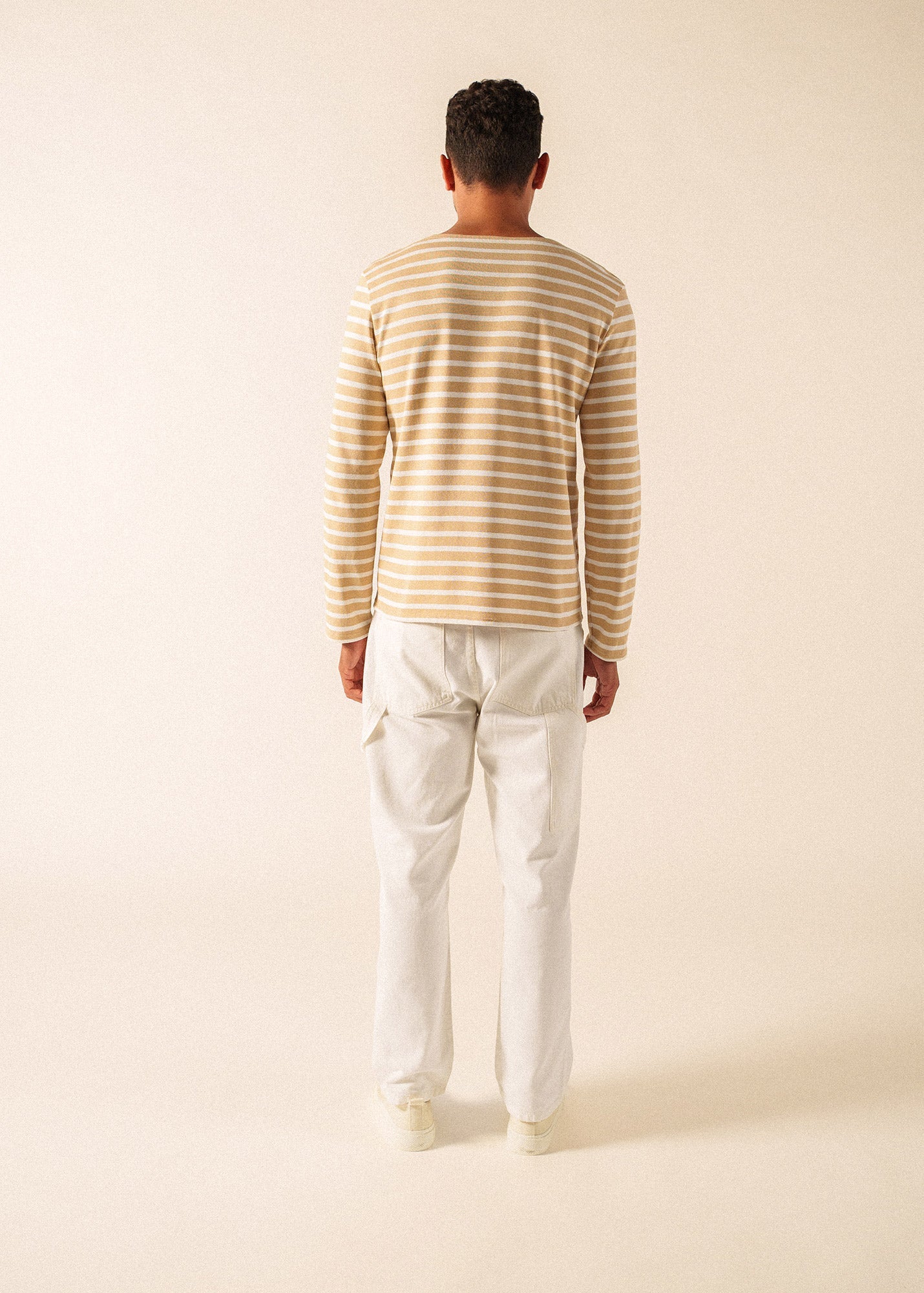 MERIDIEN MODERNE Breton Shirt (SAIL CANVAS / WHITE)