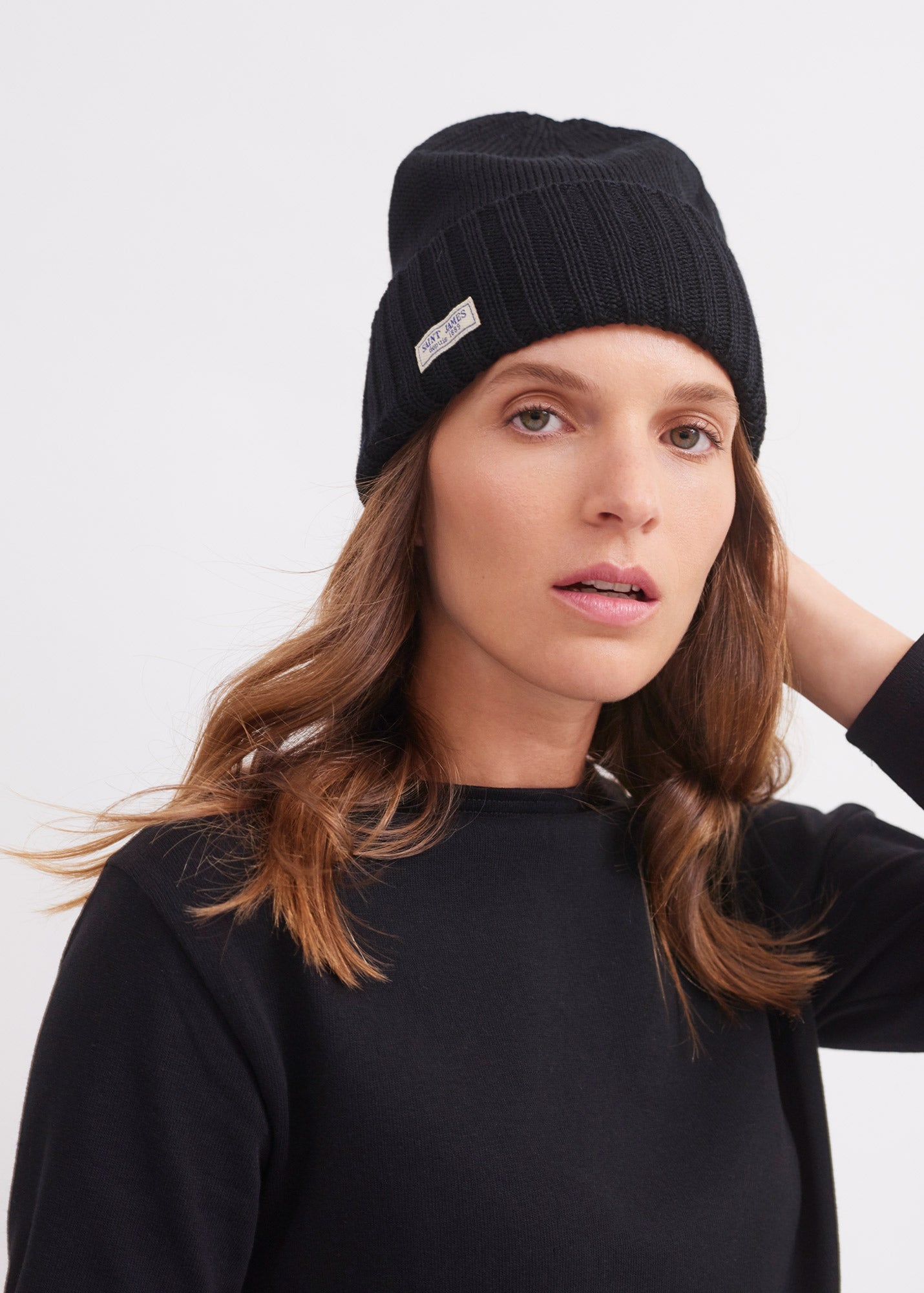 BARBARESQUE Wool Beanie (NAVY)
