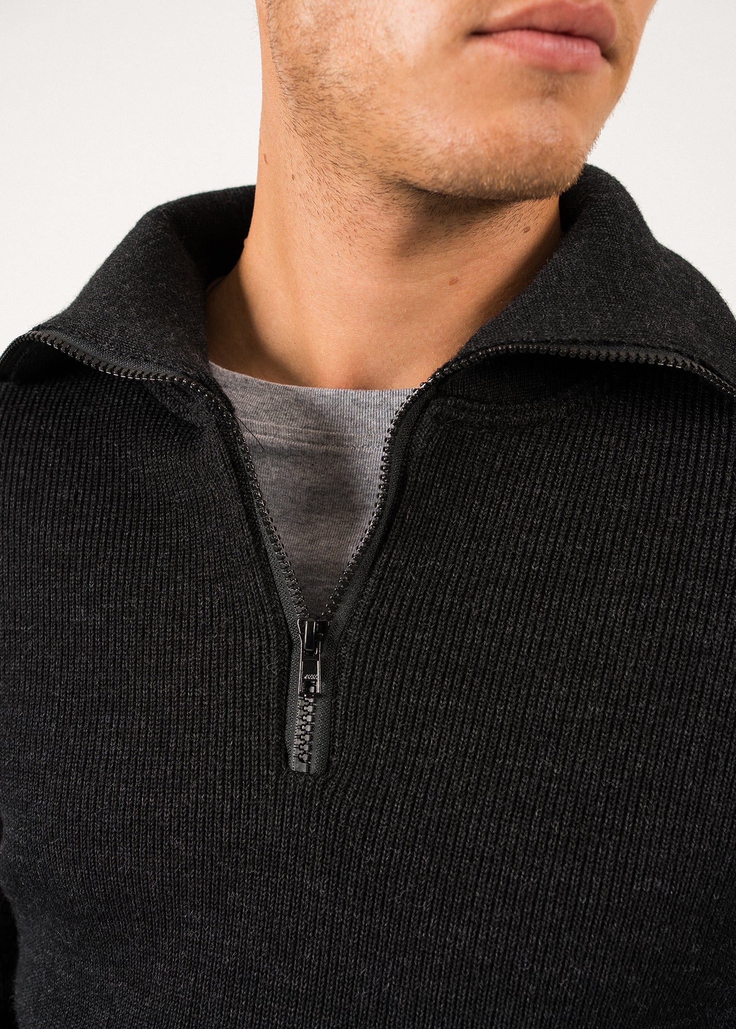 COTENTIN Trucker Sweater (DARK GRAY)