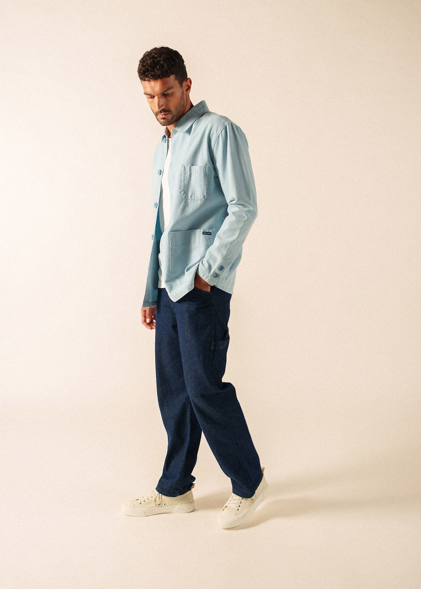SIROCCO III French Chore Jacket (SKYLIGHT BLUE)