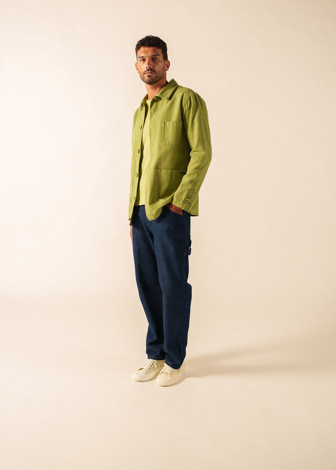 SIROCCO III French Chore Jacket (SAGE OLIVE)