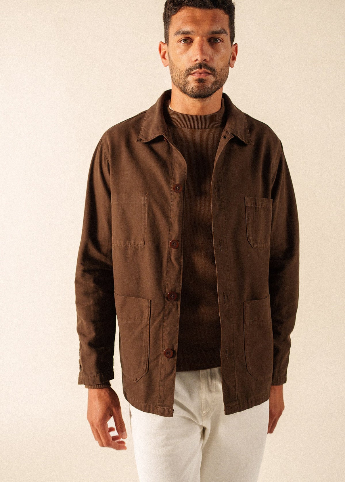 SIROCCO III French Chore Jacket (CHOCOLATE)