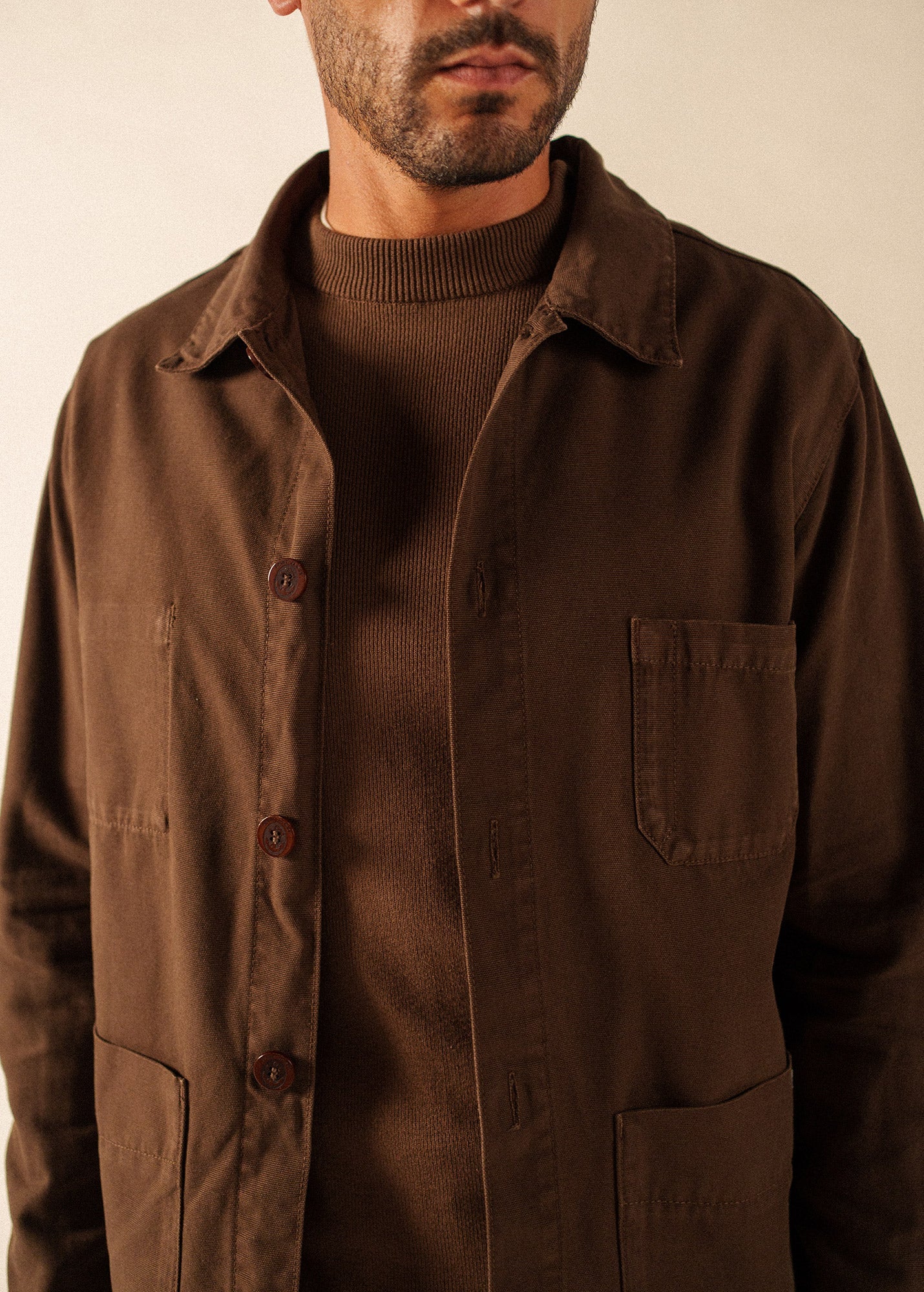SIROCCO III French Chore Jacket (CHOCOLATE)