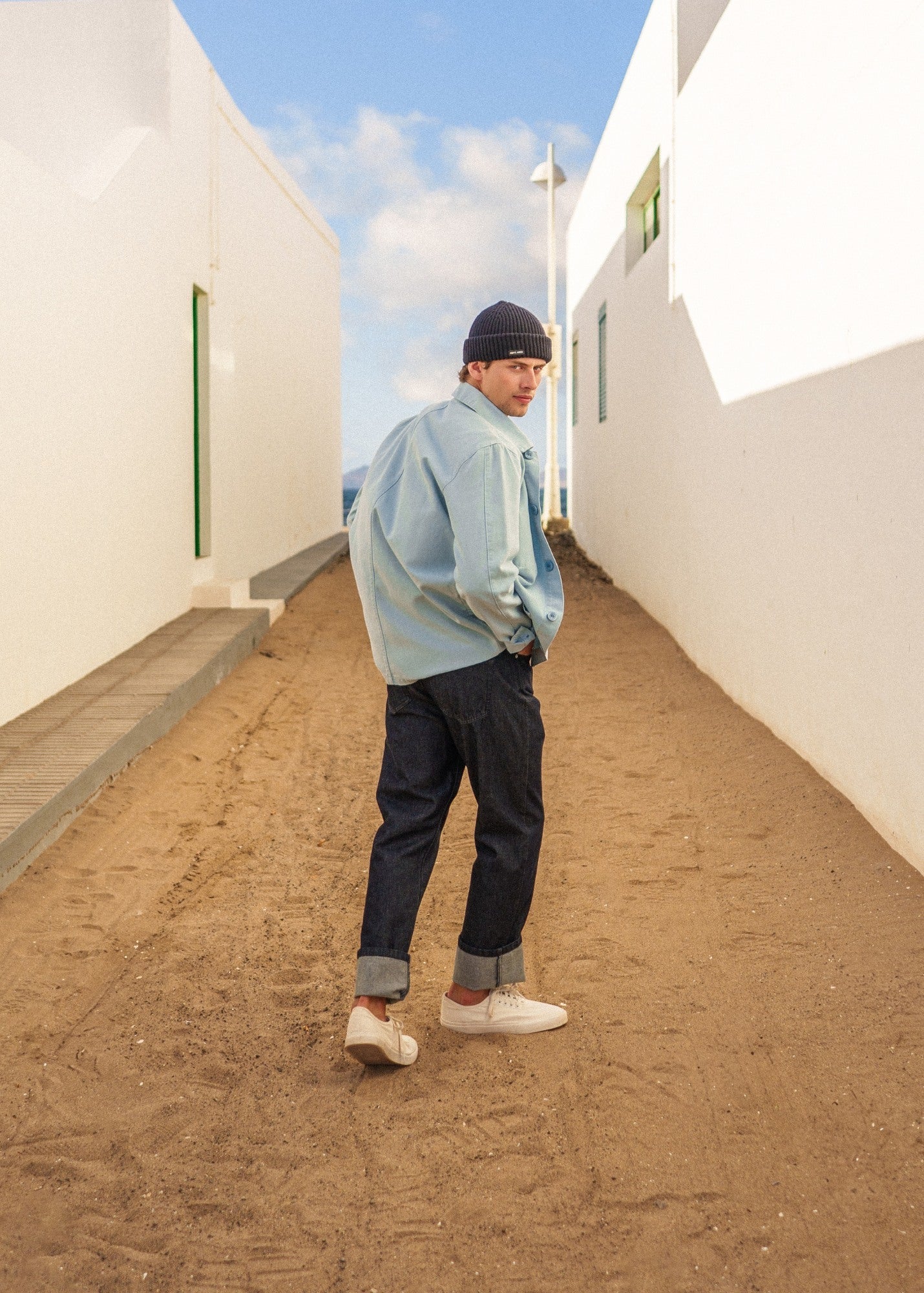 SIROCCO III French Chore Jacket (SKYLIGHT BLUE)