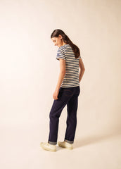 ETRILLE II Nautical Striped Tee (ECRU / NAVY)