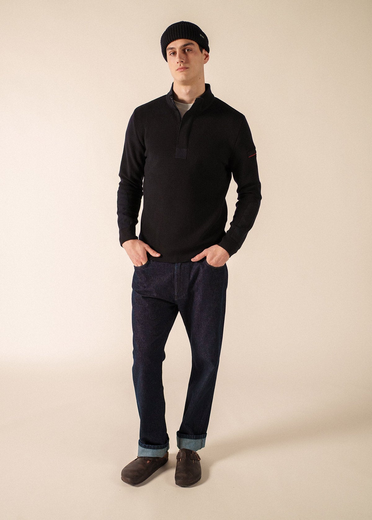 LOUP DE MER II Wool Sweater (NAVY)