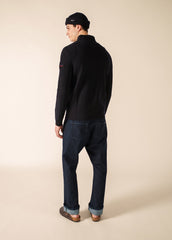 LOUP DE MER II Wool Sweater (NAVY)