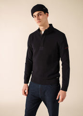 LOUP DE MER II Wool Sweater (NAVY)