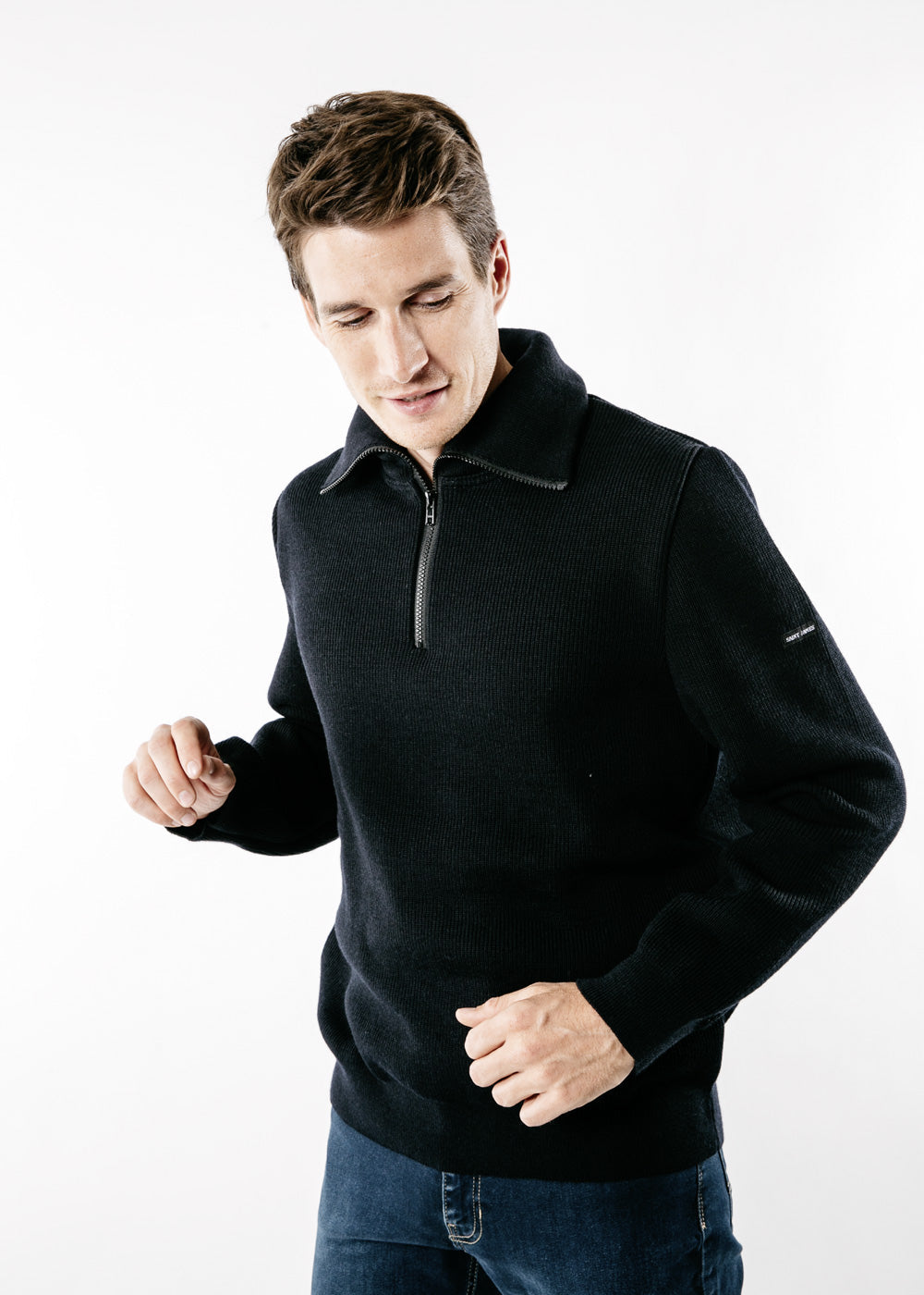 COTENTIN III Trucker Sweater (NAVY)