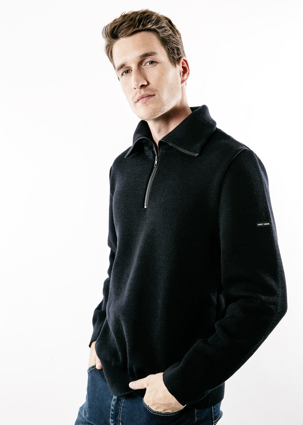 COTENTIN III Trucker Sweater (NAVY)