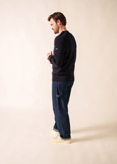 CANCALE Fisherman Sweater (NAVY)