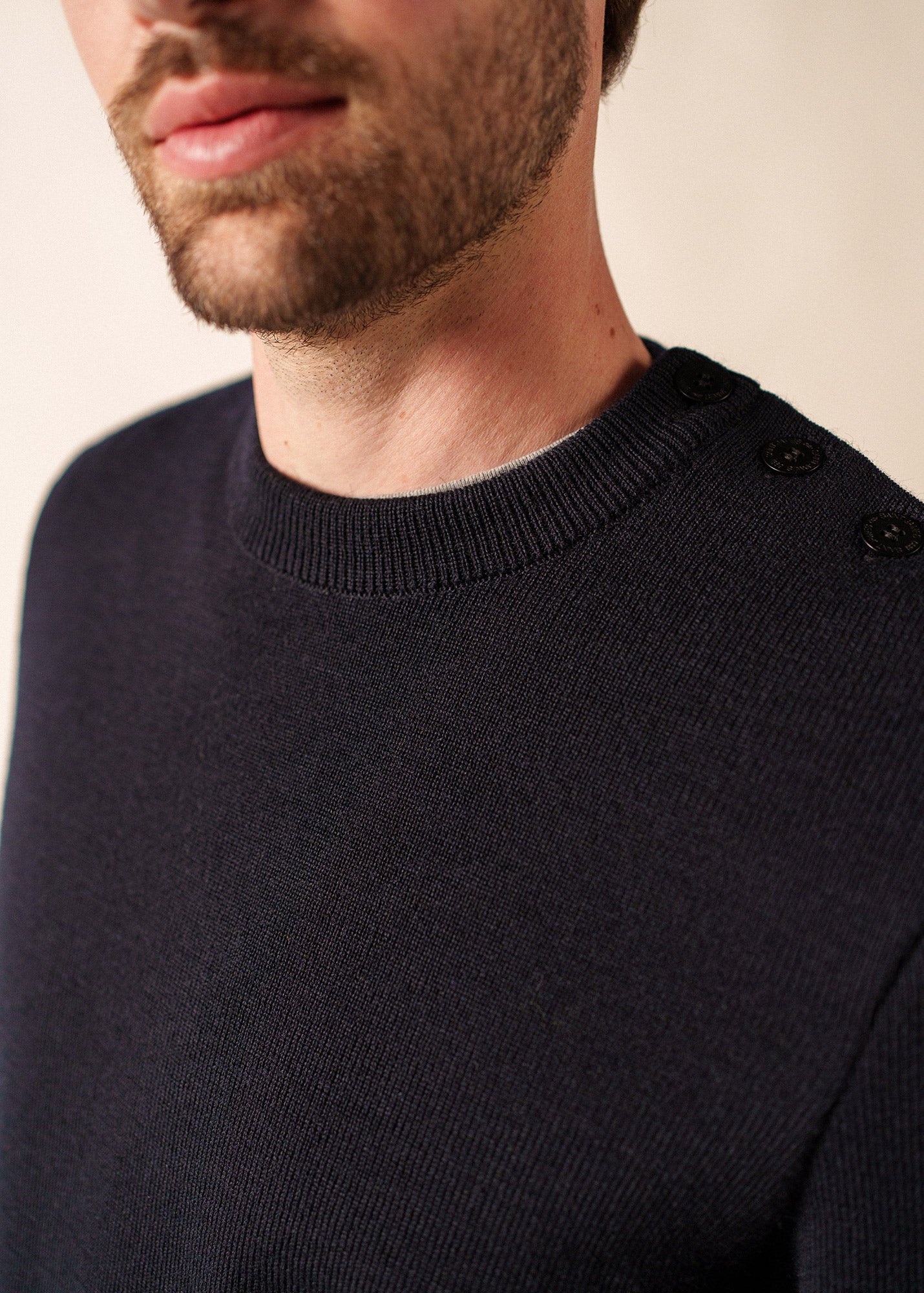 CANCALE Fisherman Sweater (NAVY)