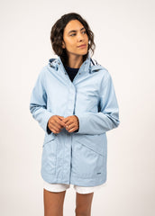 ST MORGANE Hooded Raincoat (LIGHT BLUE)