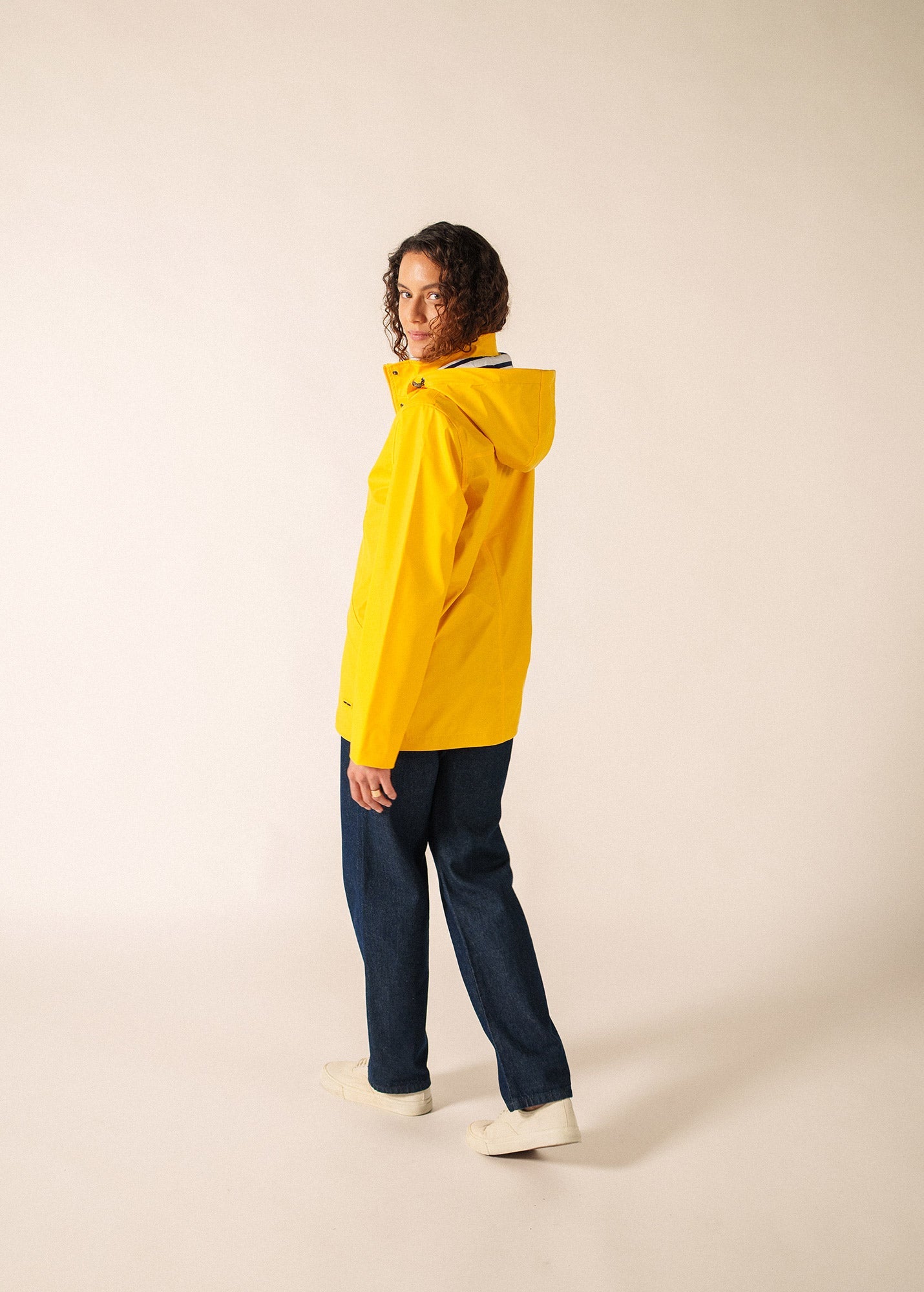ST MORGANE Hooded Raincoat  (YELLOW)