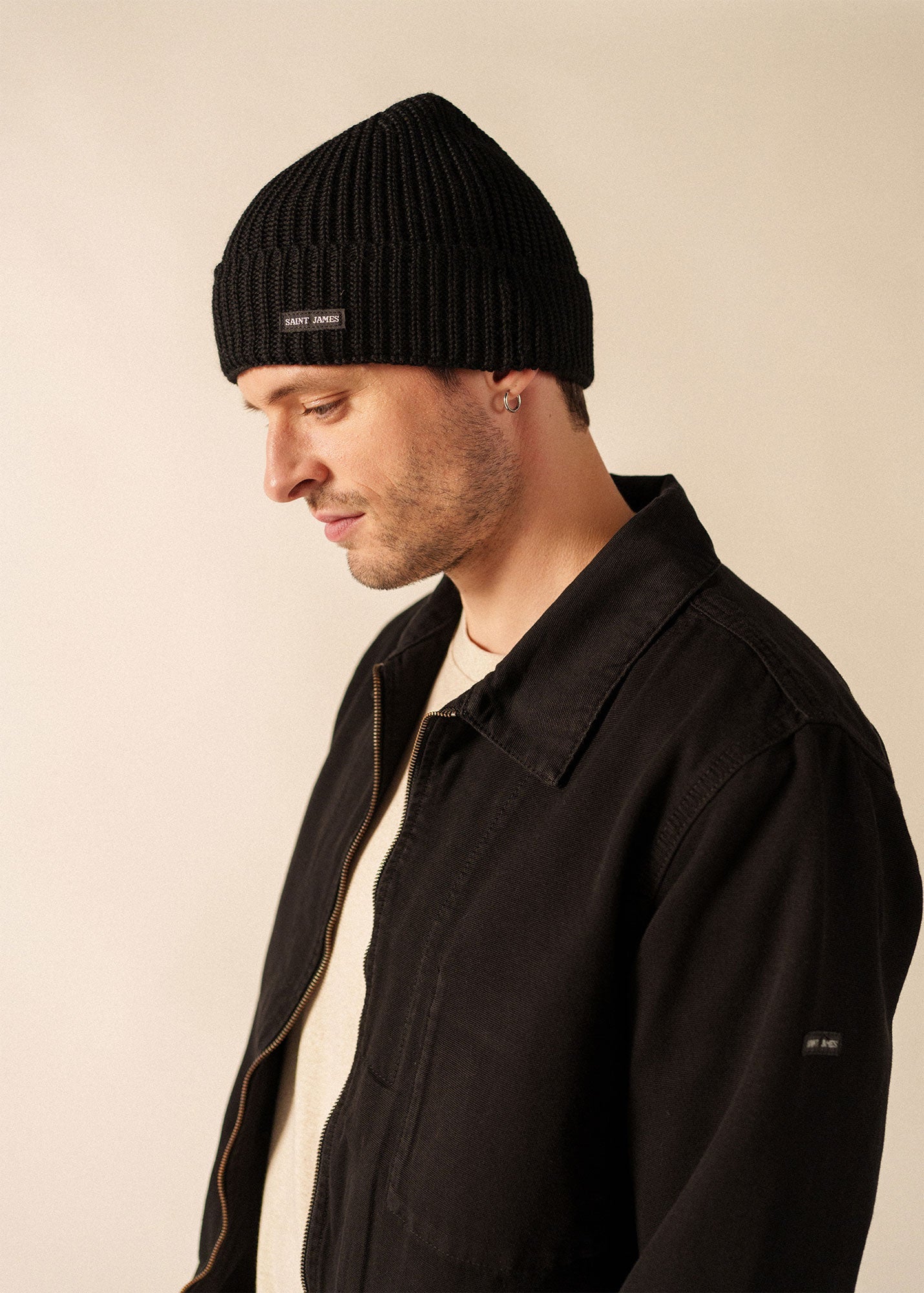 CANOT Purl Knit Beanie (BLACK)