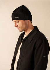 CANOT Purl Knit Beanie (BLACK)