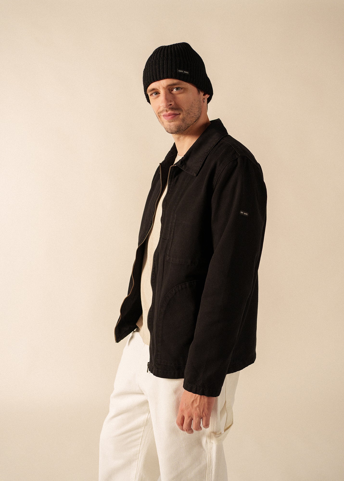CANOT Purl Knit Beanie (BLACK)