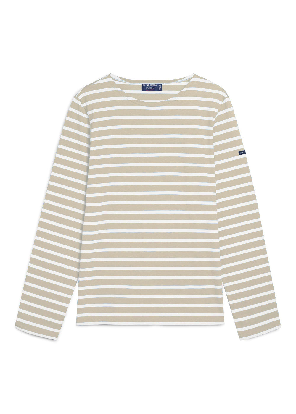 MINQUIERS MODERN Breton Shirt (OATMEAL / WHITE)