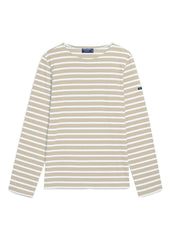 MINQUIERS MODERN Breton Shirt (OATMEAL / WHITE)