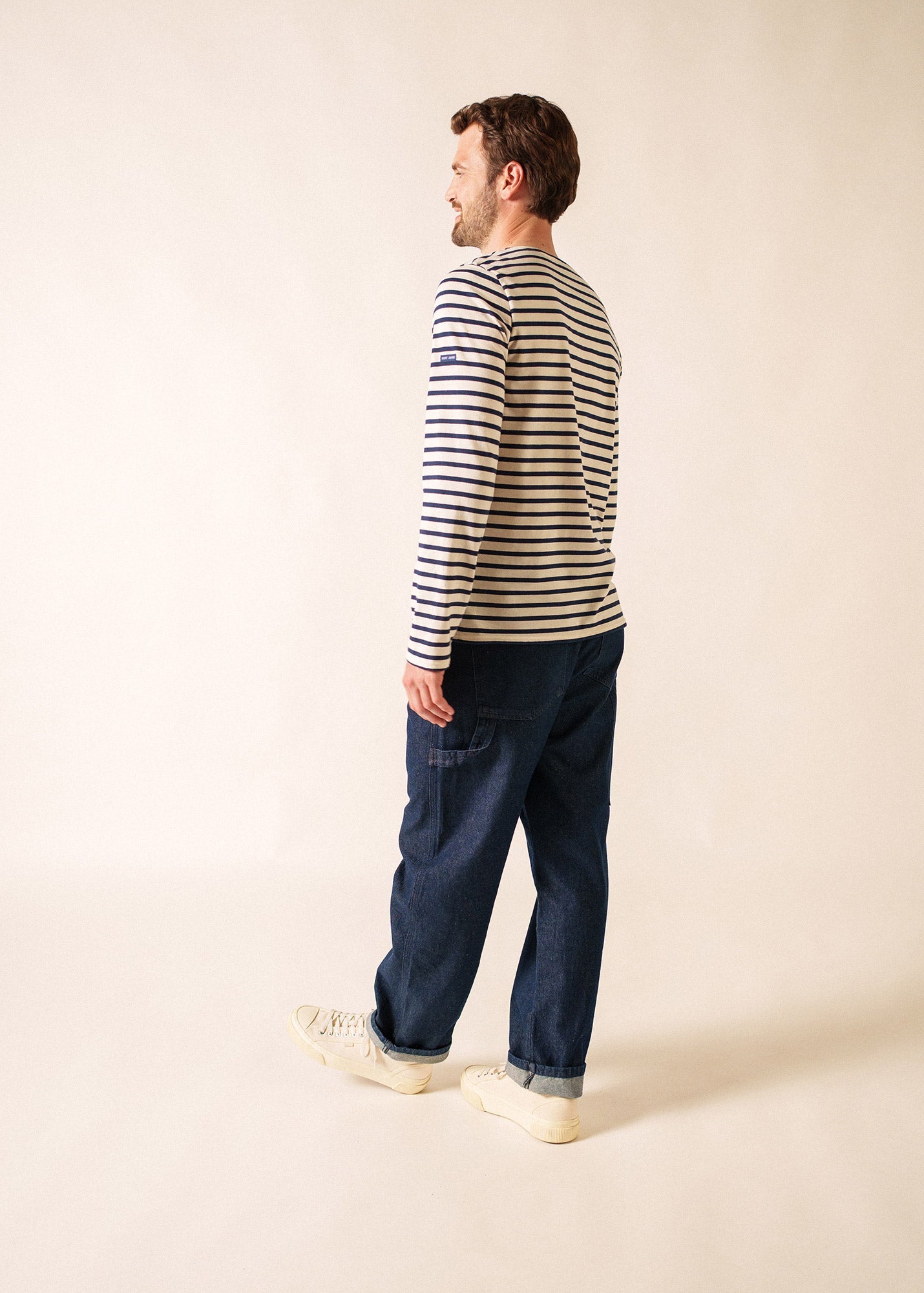 MINQUIERS MODERN Breton Shirt (ECRU / NAVY)