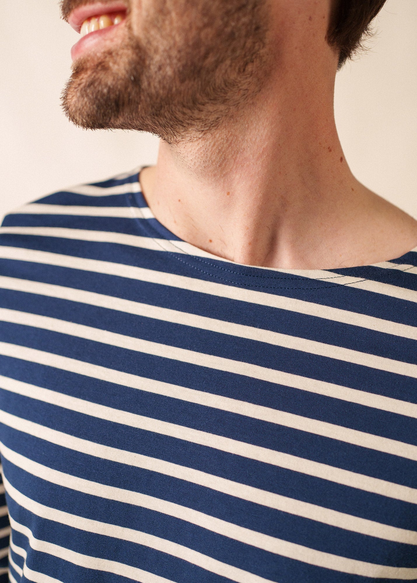 MINQUIERS MODERN Breton Shirt (NAVY / ECRU)