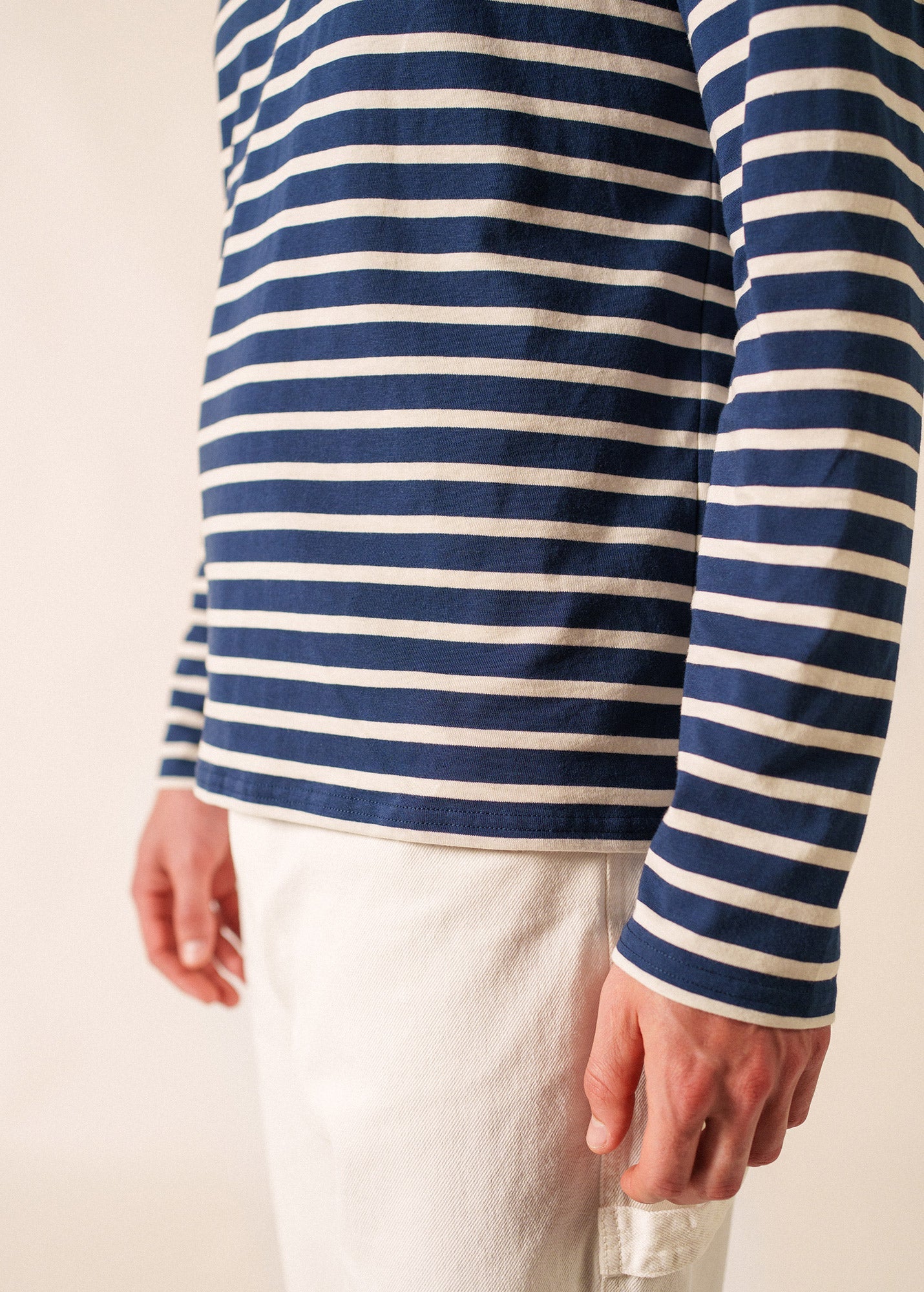 MINQUIERS MODERN Breton Shirt (NAVY / ECRU)