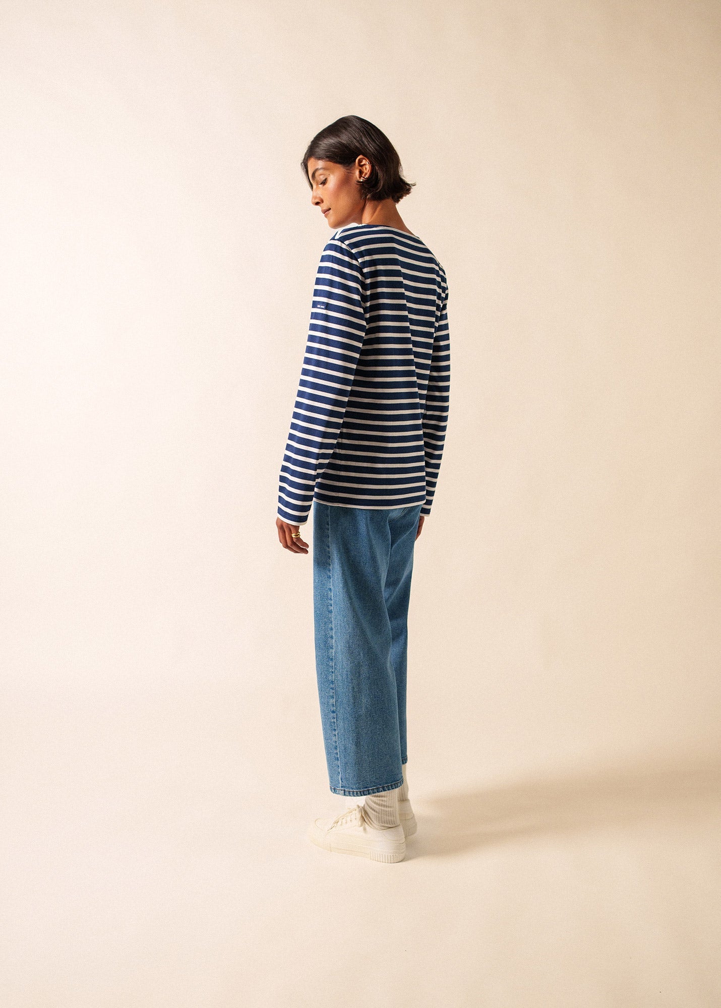 MINQUIERS MODERN Breton Shirt (NAVY / WHITE)
