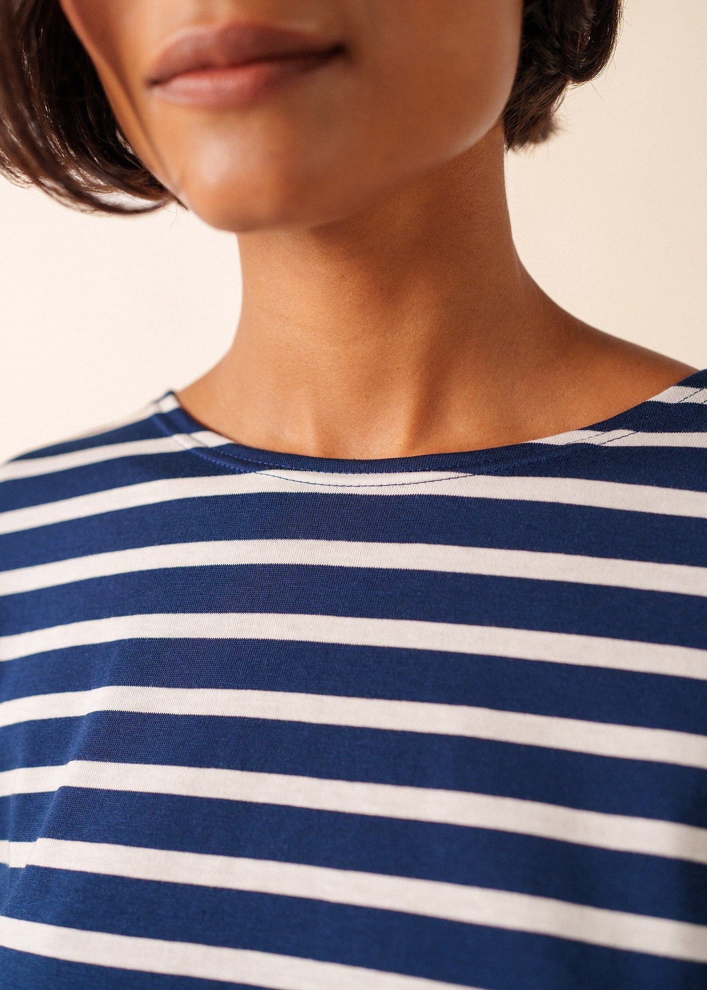 MINQUIERS MODERN Breton Shirt (NAVY / WHITE)