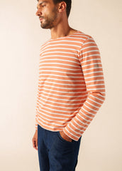 MINQUIERS MODERN Breton Shirt (CLAY / WHITE)