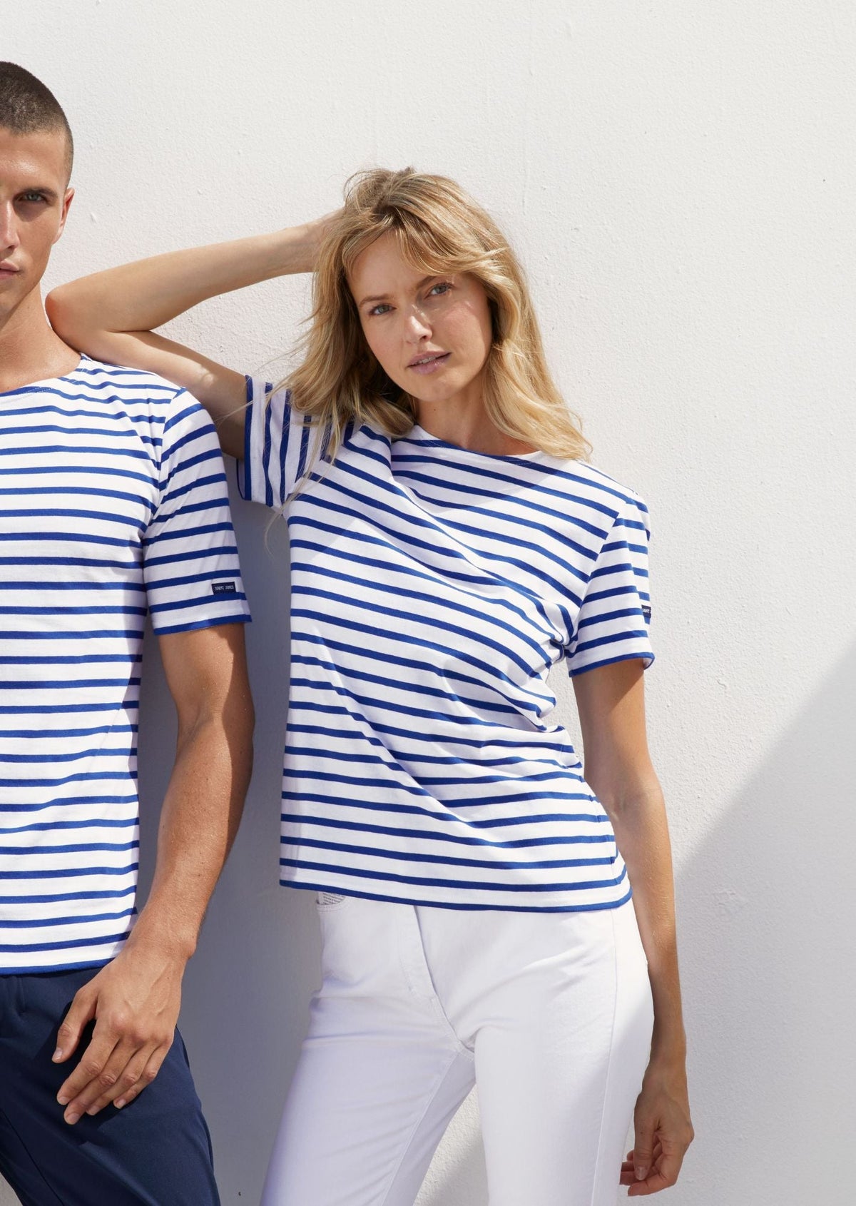 LEVANT MODERN Breton Shirt (WHITE / ROYAL BLUE)