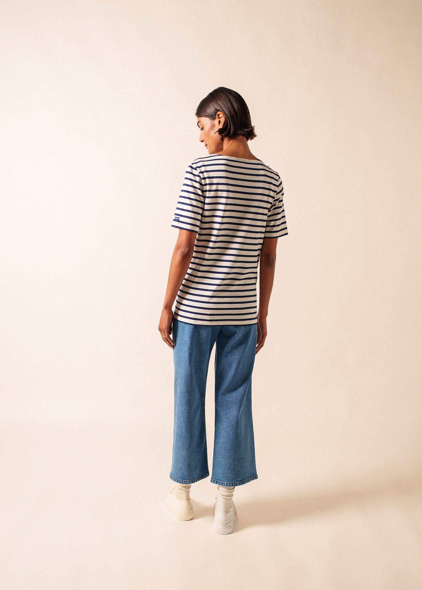 LEVANT MODERN Breton Shirt (ECRU / NAVY)