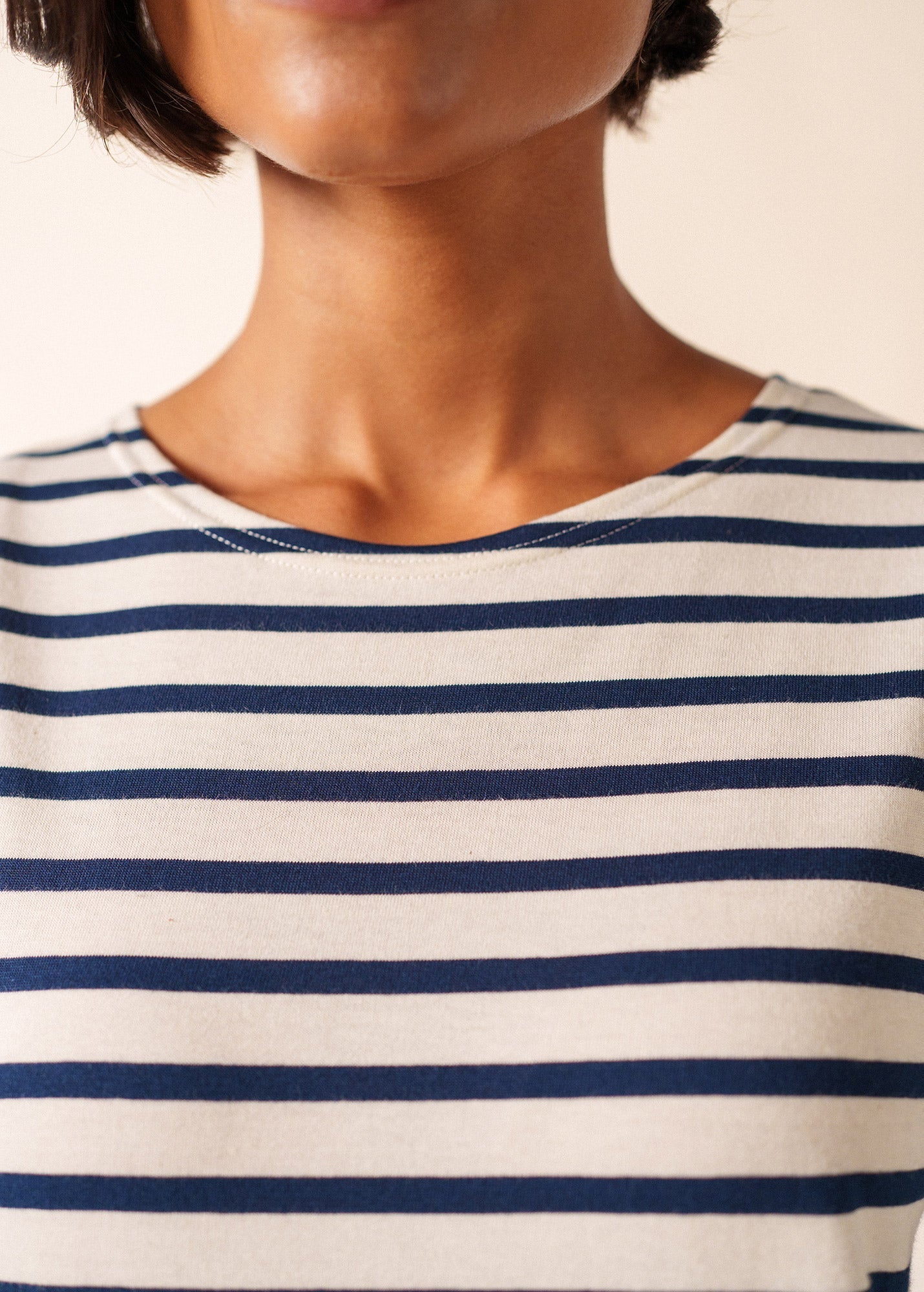 LEVANT MODERN Breton Shirt (ECRU / NAVY)