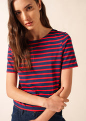 LEVANT MODERN Breton Shirt (NAVY / RED)