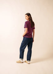 LEVANT MODERN Breton Shirt (NAVY / RED)