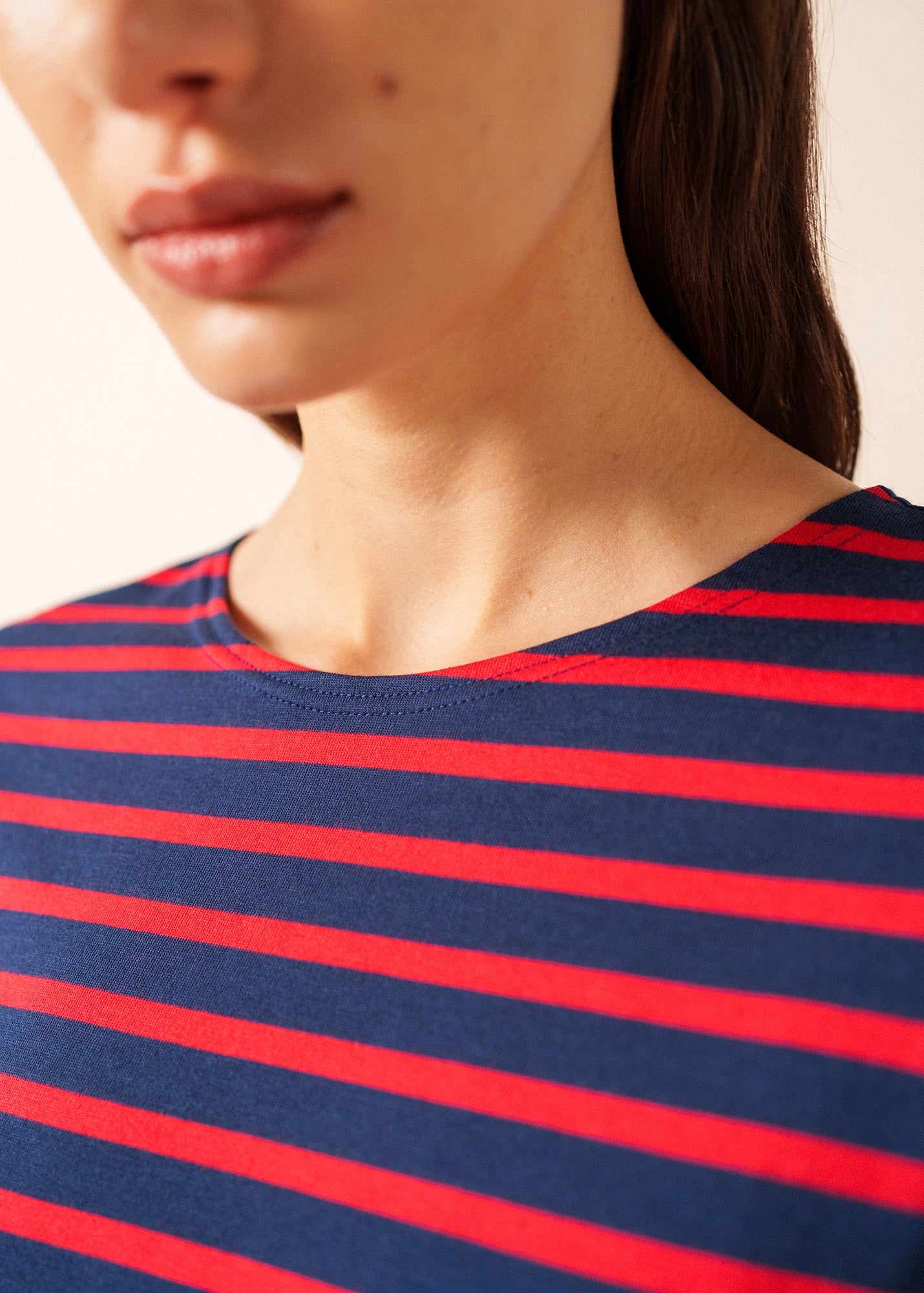 LEVANT MODERN Breton Shirt (NAVY / RED)